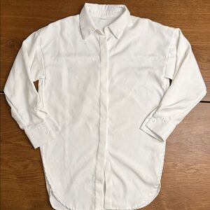 EVERYTHING $10: Women’s Oversized Classic White Button Down Shirt